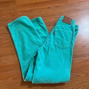 Levi's Women's Teal Straight Leg Jeans